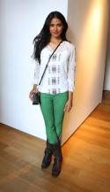 Melanie Kannokada green pants