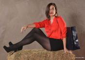 Ingrid Cruz tacones negros