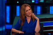 Samantha Bee blue shirt