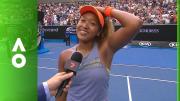 Naomi Osaka microphone