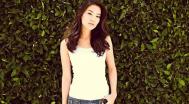 Arden Cho white shirt