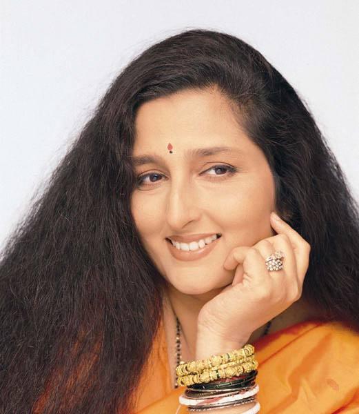 Anuradha Paudwal smile