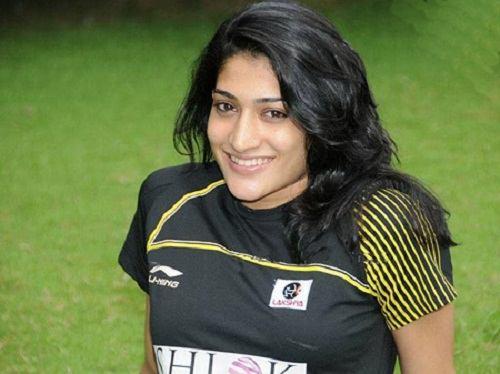 Ashwini Ponnappa smile