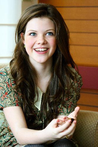 Georgie Henley couch