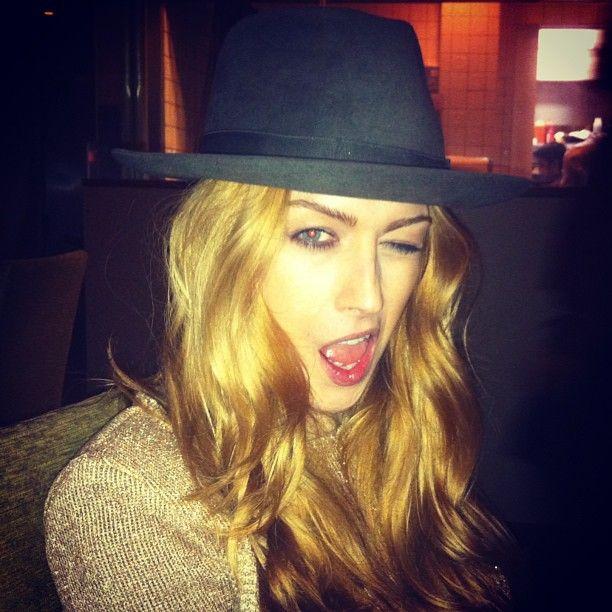 Jamie Clayton black hat