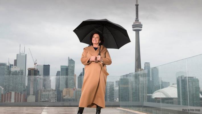 Margaret Trudeau umbrella